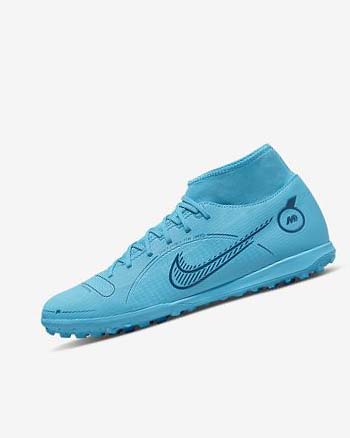 Nike Mercurial Superfly 8 Club TF Azules Naranjas | MX 3129